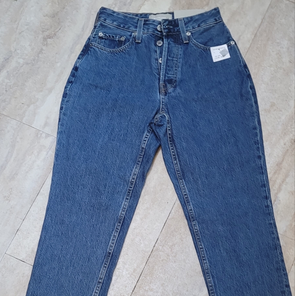EVERLANE DENIM CURVY CHEEKY 9OS JEAN STRAIGHT SZ 25 NEW W TAGS